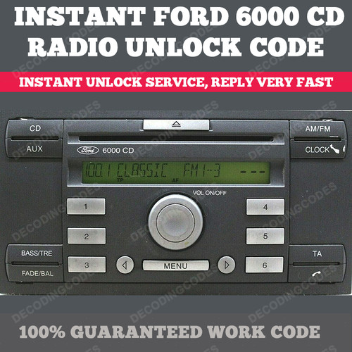 Ford radio code decode service - radio,