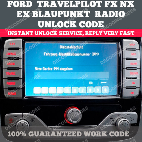 Ford radio code service - radio, travel